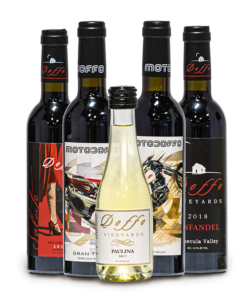 An example of a bundle of split sized bottles of Doffo and MotoDoffo wines