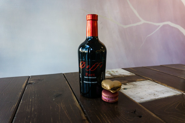 Pair Doffo Port with your favorite French macarons. The flavors will compliment each other and the wine will not overwhelm the sweetness of the macarons.
