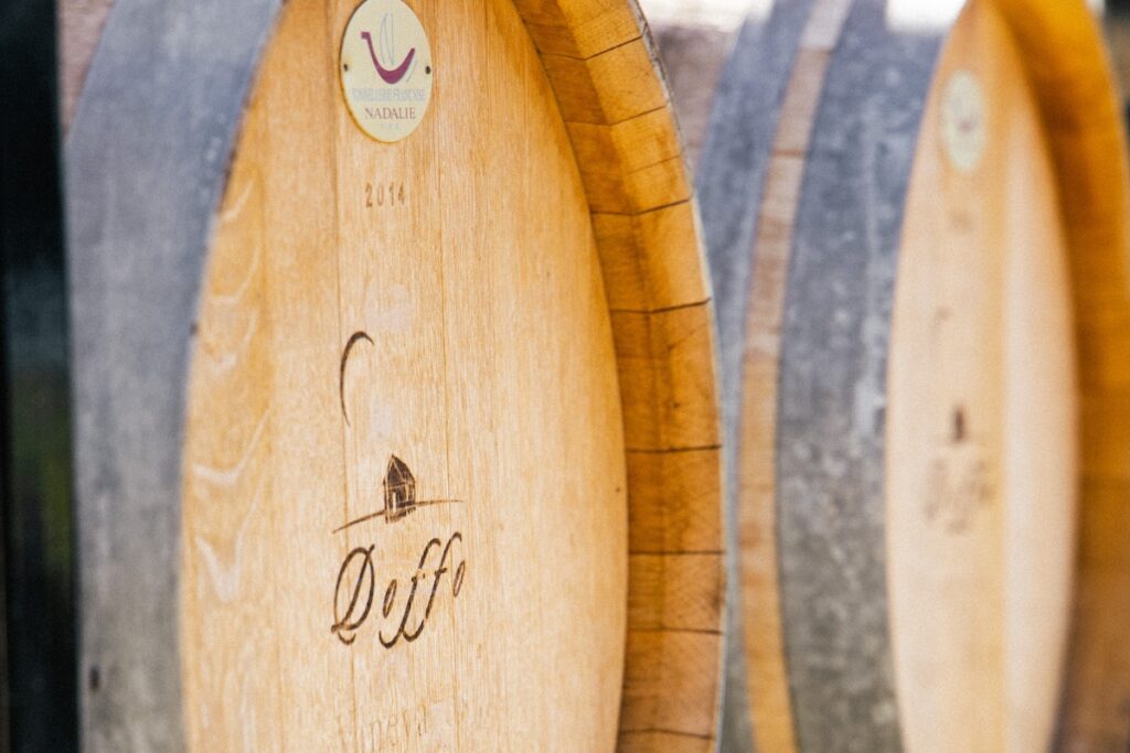 Doffo winery wine barrels