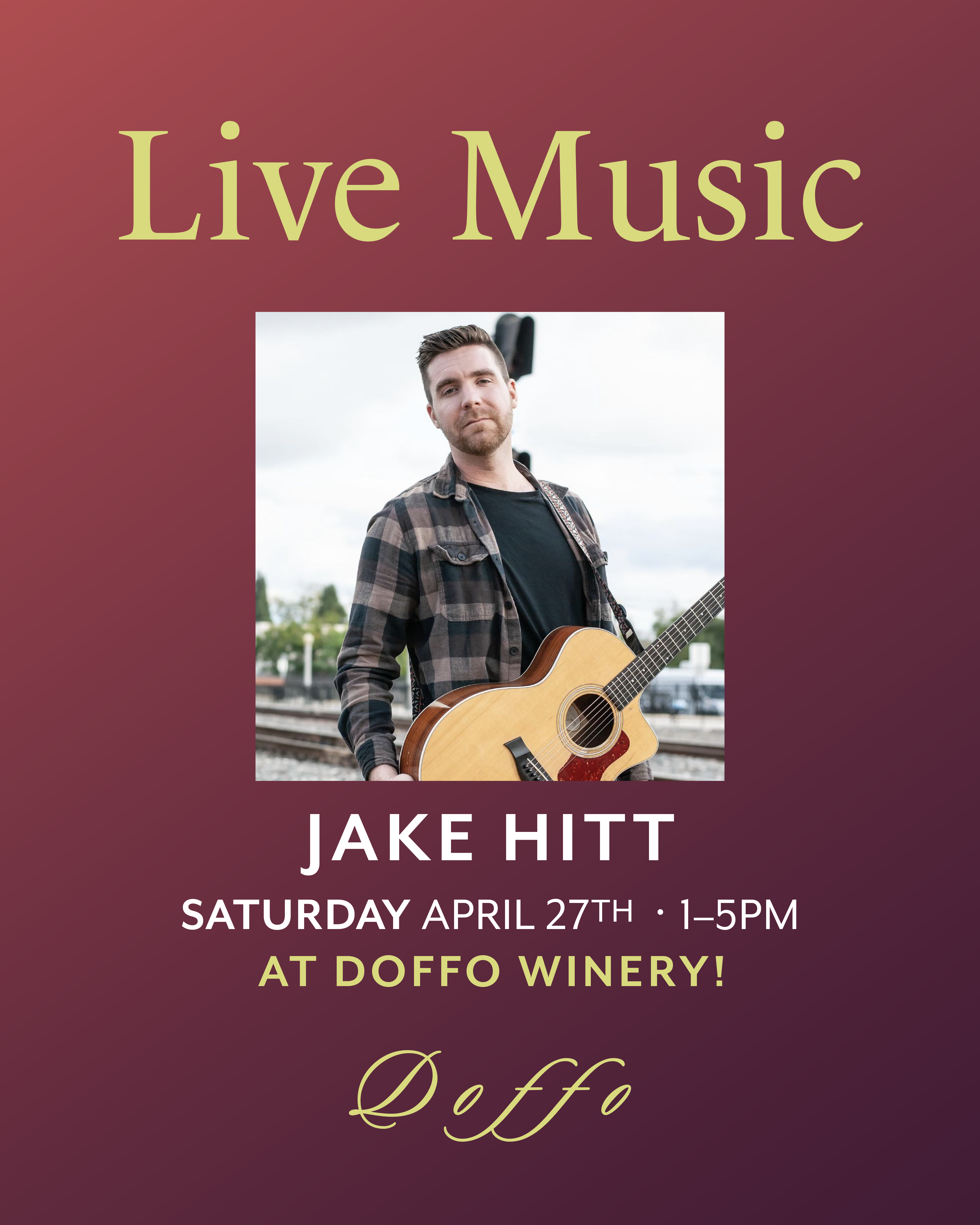 Live Music at the Doffo Winery | Jake Hitt