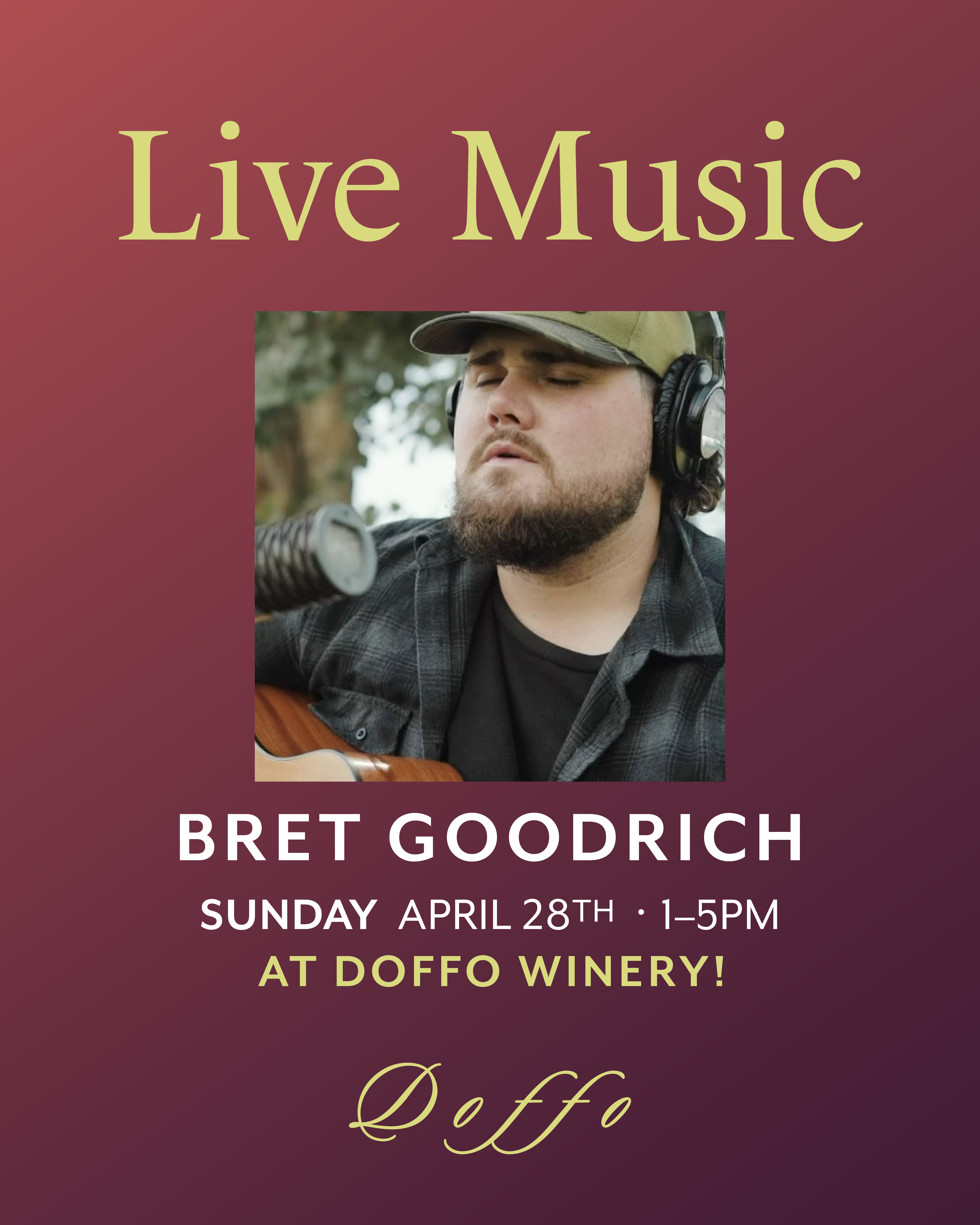 Live Music at the Doffo Winery | Bret Goodrich