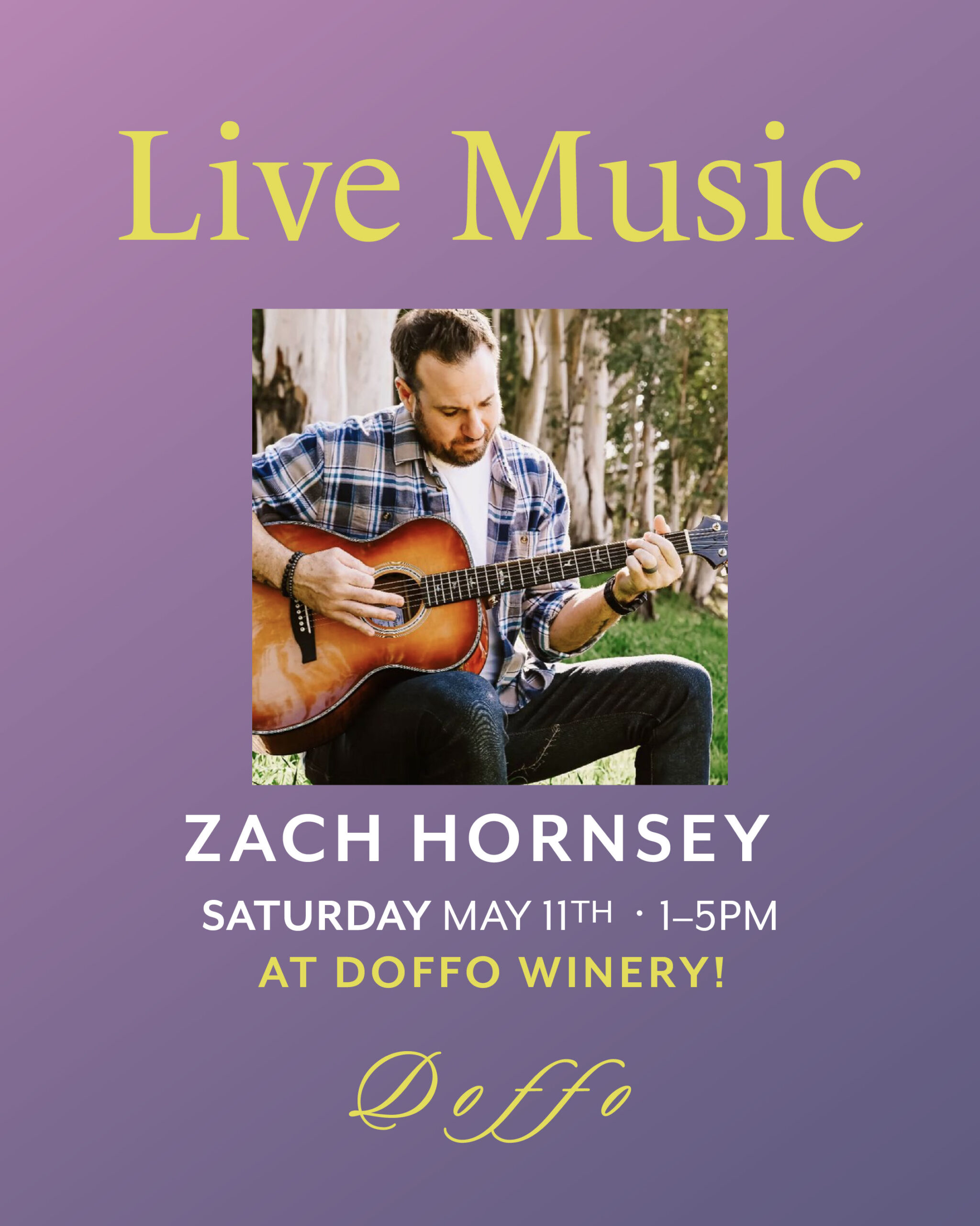 Live Music at the Doffo Winery | Zach Hornsey
