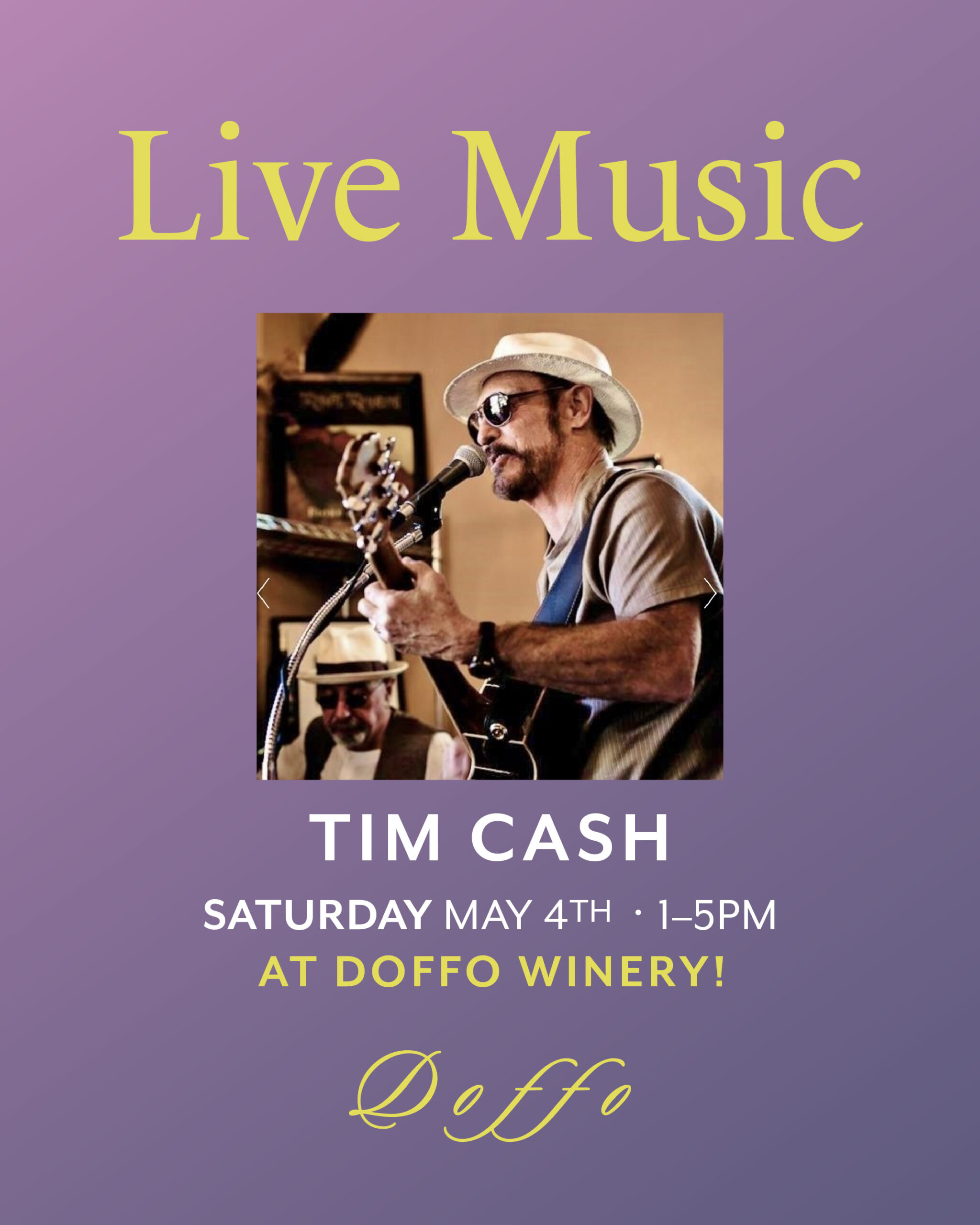 Live Music at the Doffo Winery | Tim Cash